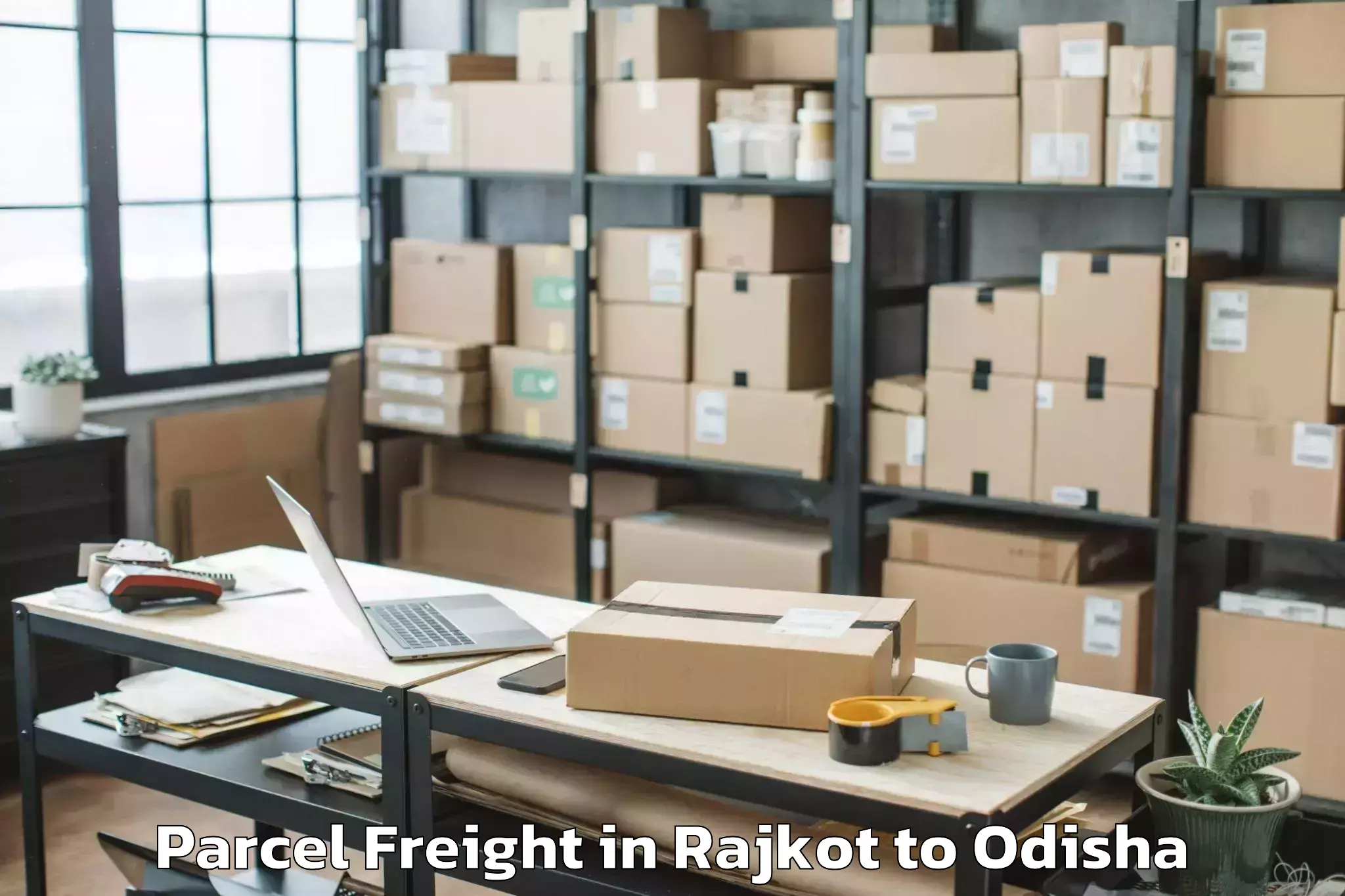 Leading Rajkot to Baliguda Parcel Freight Provider